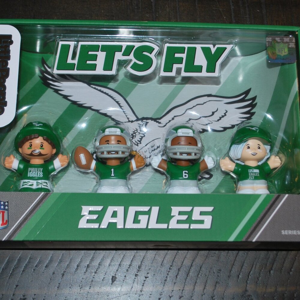 Little People Collector Set Philadelphia Eagles by Fisher Price NEW !! FAST Ship
